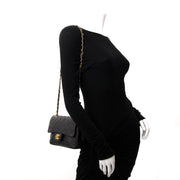 2dehands veilig online aan de beste prijs Chanel Black Vintage Double Classic Flap Bag