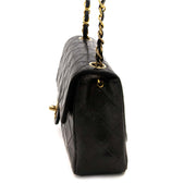 Chanel Black Mini Square Classic Flap Bag GHW te koop bij Labellov
