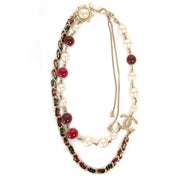 chanel faux pearl logo necklace now for sale at labellov vintage fashion webshop belgium