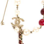 chanel faux pearl logo necklace now for sale at labellov vintage fashion webshop belgium