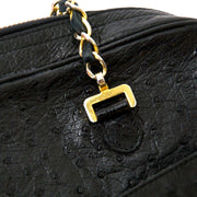 chanel zwarte struisvogel tas te koop bij labellov vintage mode webshop belgië
