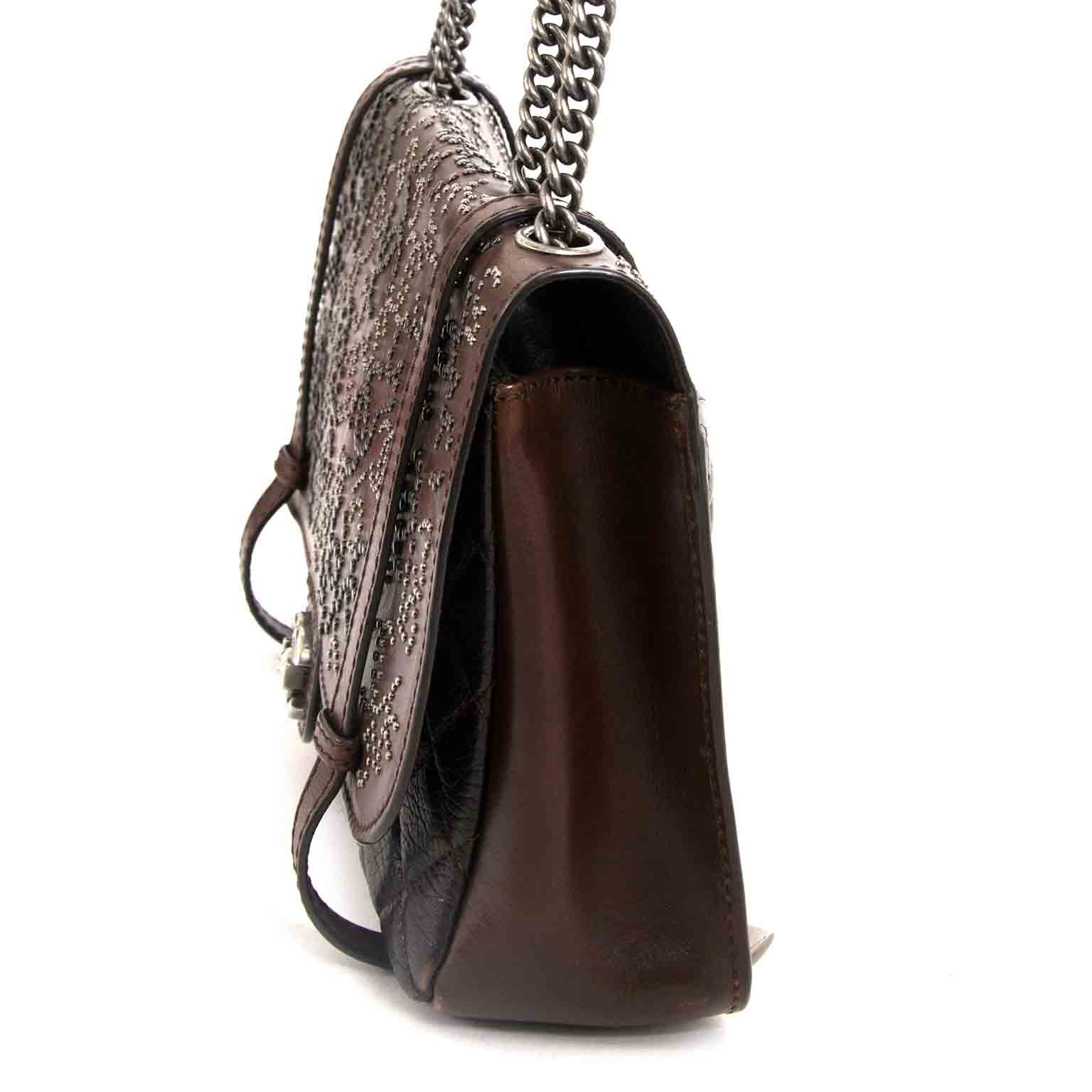 Chanel Paris Dallas Studded Lambskin Western Bag now for sale at labellov vintage fashion webshop belgium