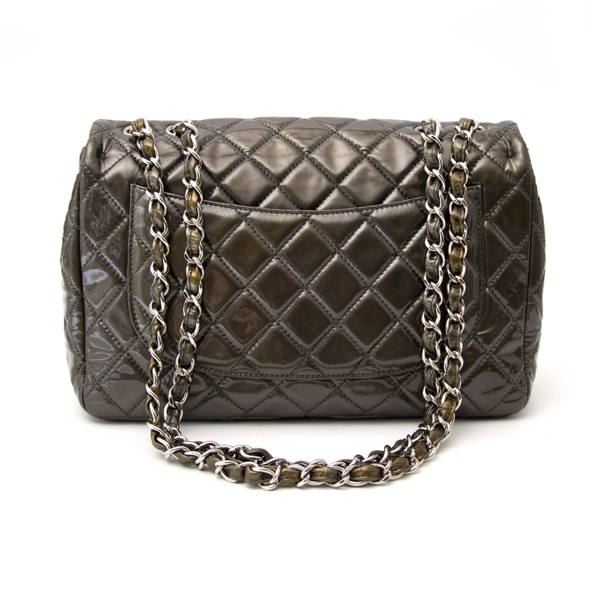 Chanel Patent Leather Single Flap Bag