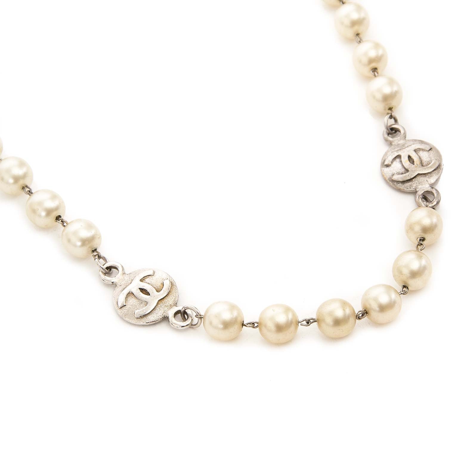 Chanel Faux Pearl Necklace for sale