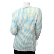 Acheter secur en ligne pour le meilleur prix Chanel Baby Blue Pied-de-Poule Vest - Size 38