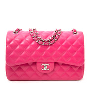 acheter en ligne pour le meilleur prix seconde main worldwide shipping best price rare limited secondhand sold out limited 2014 collection Chanel Metallic Patent Fuchsia New Medium Boy Bag