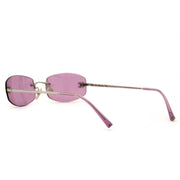 Chanel Pink Rimless CC Aviator Sunglasses