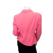 koop veilig online tweedehands designer chanel boucle roze blazet op
