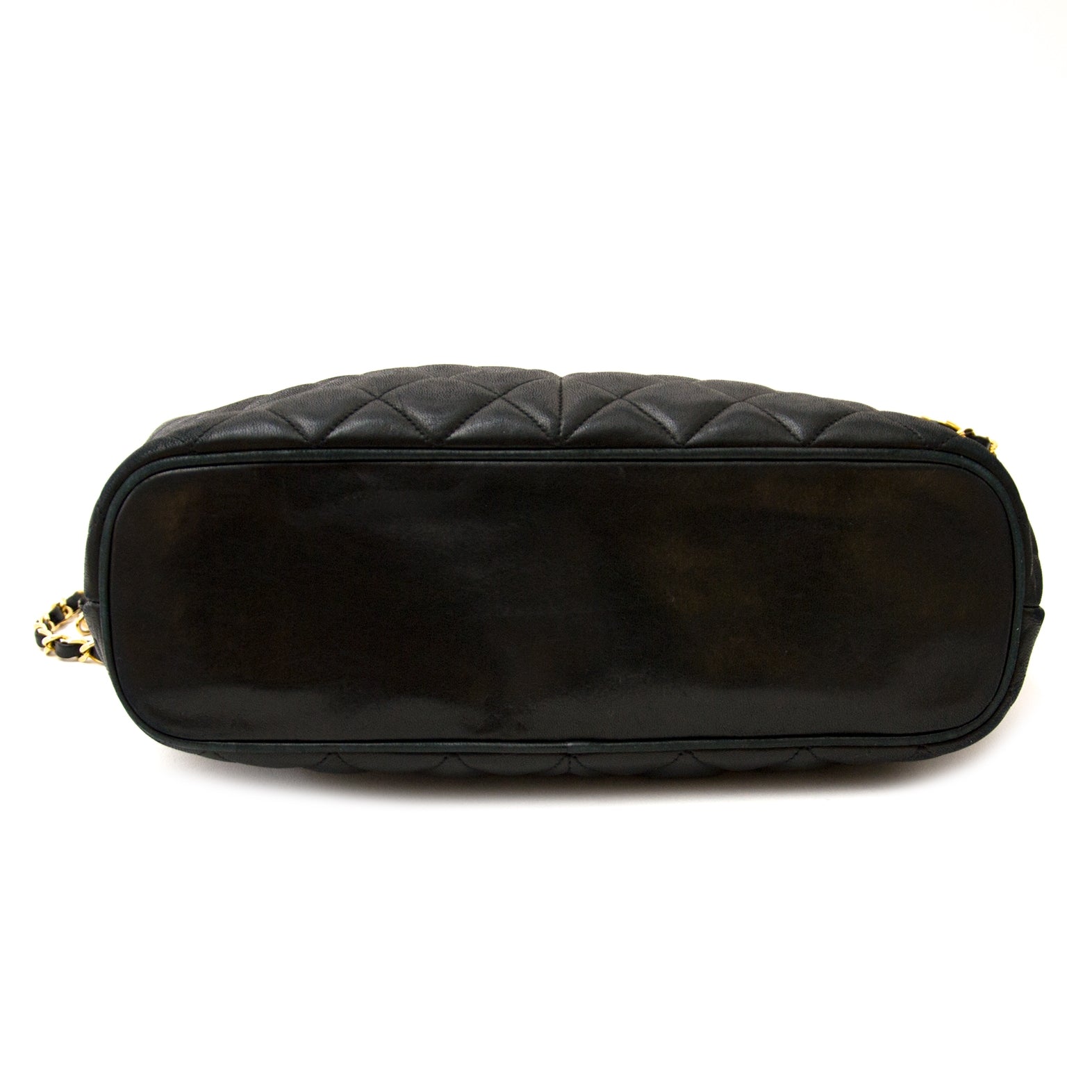 betaal veling online bij labellov wanneer je Chanel Black Vintage Lambskin Shopper koopt