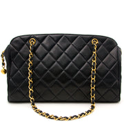 Chanel navy quilted leather shopper now online at labellov.com for the best price