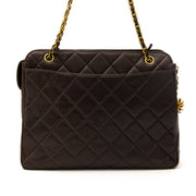 Vintage Chanel Brown Quilted Tote Bag for the best price on labellov