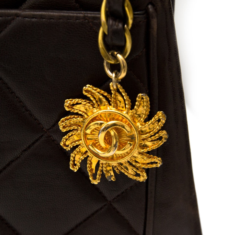 Buy and sell your luxury designer bags Chanel Brown Quilted Tote