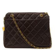 100% authentic Chanel Brown Quilted Tote