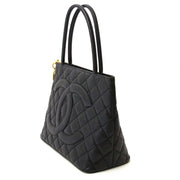 Chanel grand cc classic black shopper now for sale at labellov vintage fashion webshop belgium