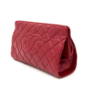 Looking for a Chanel Red Caviar Quilted Clutch Bag?