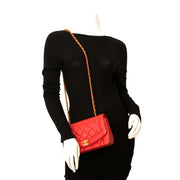 koop online tweedehands 100% authentiek Chanel Red Flap Bag