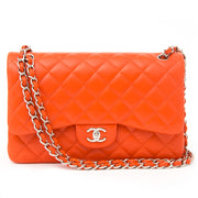 Brand New Chanel Orange Red Jumbo Double Flap Bag for the best price on Labellov secondhand luxury