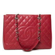 chanel red grand shopping tote now for sale at labellov vintage fashion webshop belgium