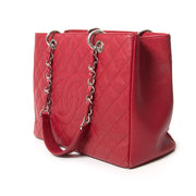 chanel red grand shopping tote now for sale at labellov vintage fashion webshop belgium