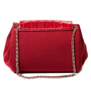 chanel patent quilted and fabric accordion shoulder bag now for sale at labellov vintage fashion webshop belgium