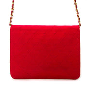 Chanel Red Jersey Quilted Shoulder Bag Buy authentic designer Chanel secondhand bags at Labellov at the best price. Safe and secure shopping. Koop tweedehands authentieke Chanel tassen bij designer webwinkel labellov.
