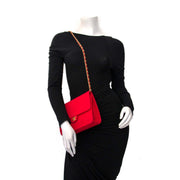 Chanel Red Jersey Quilted Shoulder Bag Buy authentic designer Chanel secondhand bags at Labellov at the best price. Safe and secure shopping. Koop tweedehands authentieke Chanel tassen bij designer webwinkel labellov.