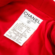Koop uw authentieke Chanel Red Longline Wool Blazers