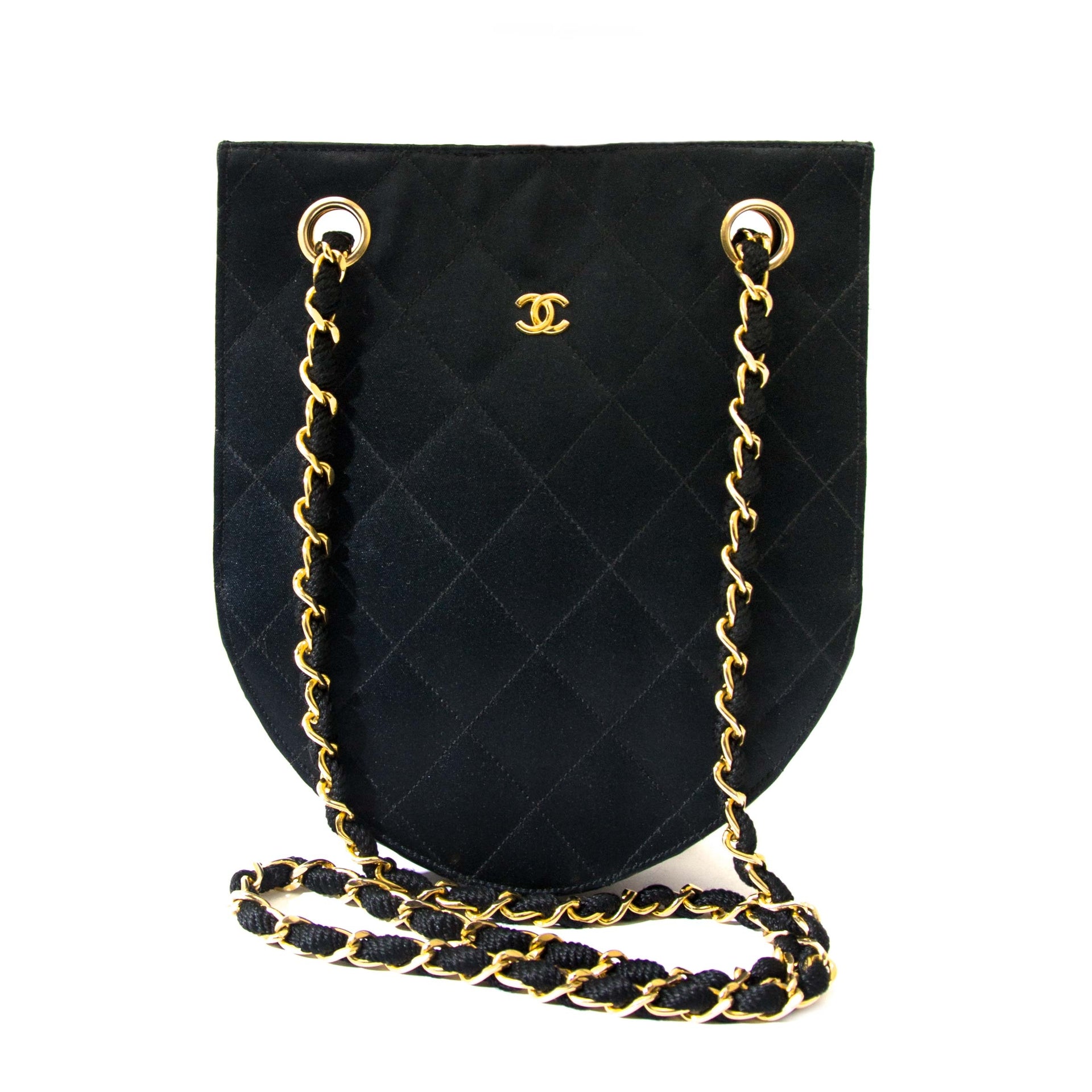 shp safe online your Chanel Vintage Silk Shouder Bag