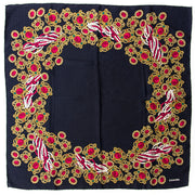 shop safe online secondhand carré Chanel Carré Black and Red Silk Scarf for the best price