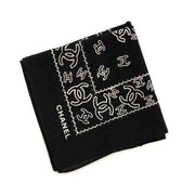 buy safe and secure online at labellov.com Chanel Black Scarf CC Logo
