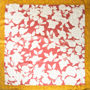Chanel Rust & Gold Silk White Flower Scarf Buy authentic designer Chanel secondhand scarves at Labellov at the best price. Safe and secure shopping. Koop tweedehands authentieke Chanel sjaals bij designer webwinkel labellov.
