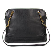 chanel vintage black caviar leather shopper now for sale at labellov vintage fashion webshop belgium