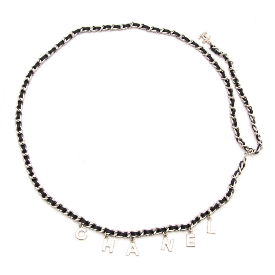 skip the waitinglist shop safe online Chanel Black Charm Belt - size 95