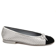 chanel silver ballerina now for sale at labellov vintage fashion webshop belgium