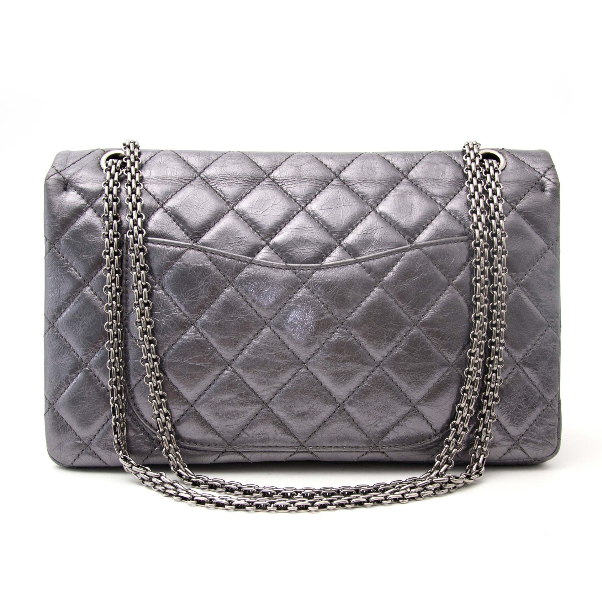 special edition Chanel Metallic Silver Reissue online webshop boutique antwerp