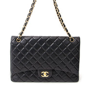 buy safe online real real Chanel Black Lambskin Jumbo Single Flap Bag at the best price Chanel Black Lambskin Jumbo Single Flap Bag