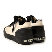 chanel black and white sneakers now for sale at labellov vintage fashion webshop belgium