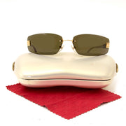 chanel rimless cc aviator sunglasses now for sale at labellov vintage fashion webshop belgium
