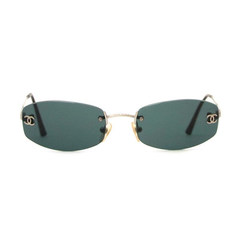 Buy chanel rimless cc aviator sunglasses now online at labellov vintage fashion webshop belgium