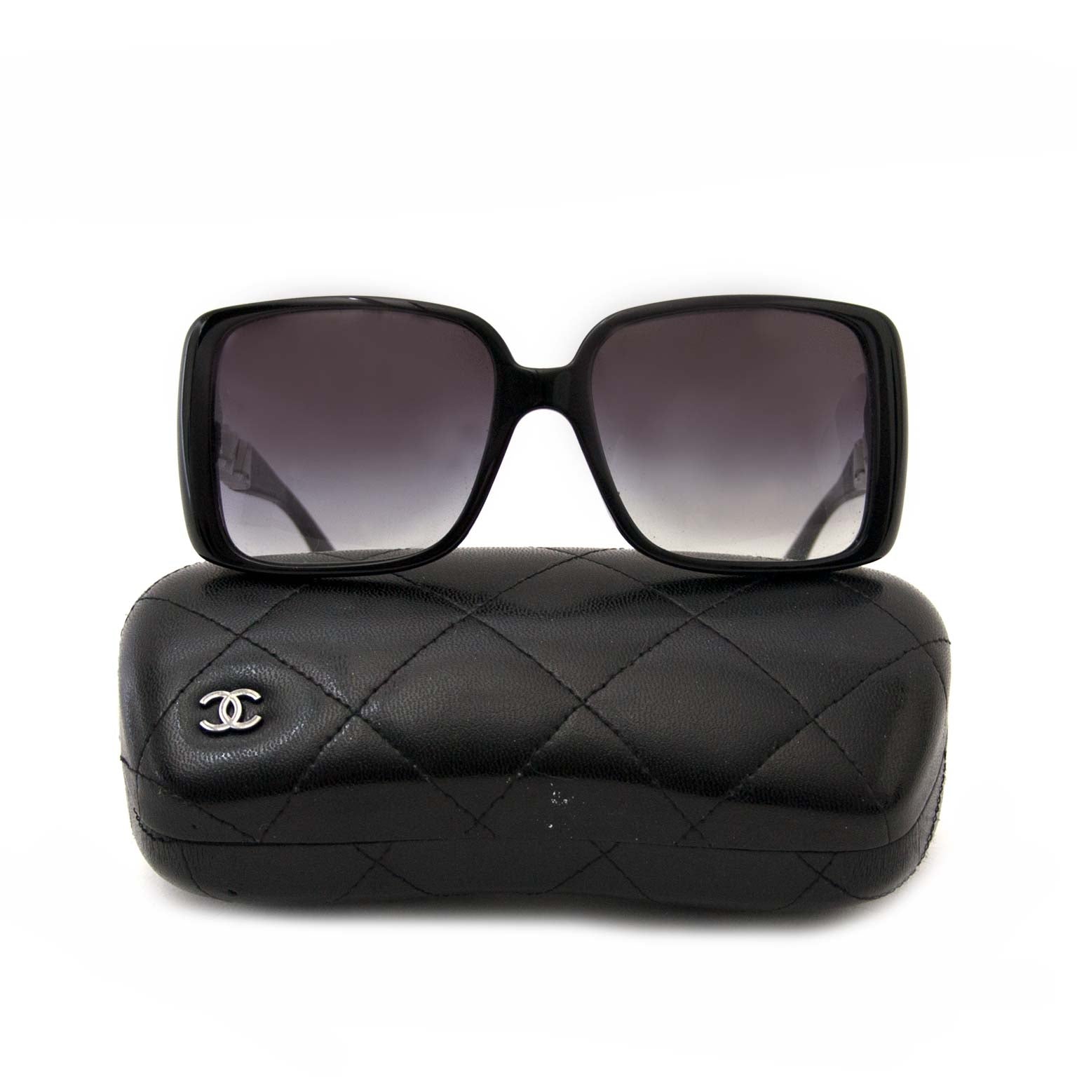 Chanel Brown Chain Sunglasses