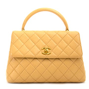 chanel rare nude evening top handle kelly style flap bag now for sale at labellov vintage fashion webshop belgium