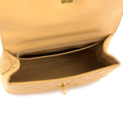 chanel rare nude evening top handle kelly style flap bag now for sale at labellov vintage fashion webshop belgium