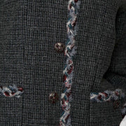 chanel grey tweed vest now for sale at labellov vintage fashion webshop belgium