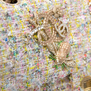 Hard to find unique Chanel Tweed Garden Party 2.55 Reissue Flap Bag for sale