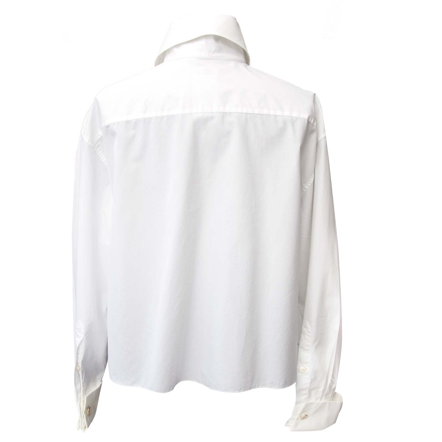 Chanel White Cotton Blouse for sale