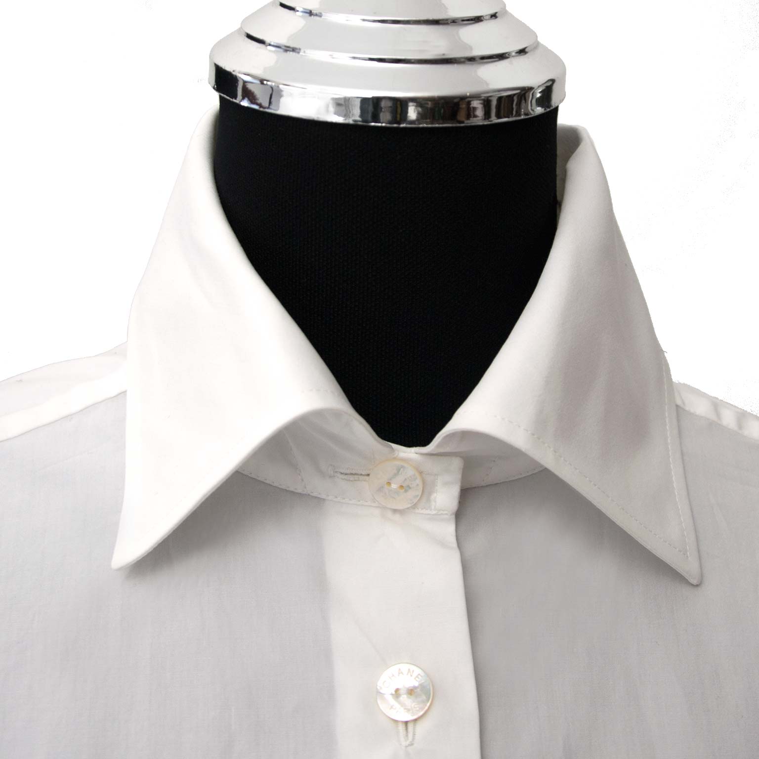 Buy your authentic Chanel White Cotton Blouse