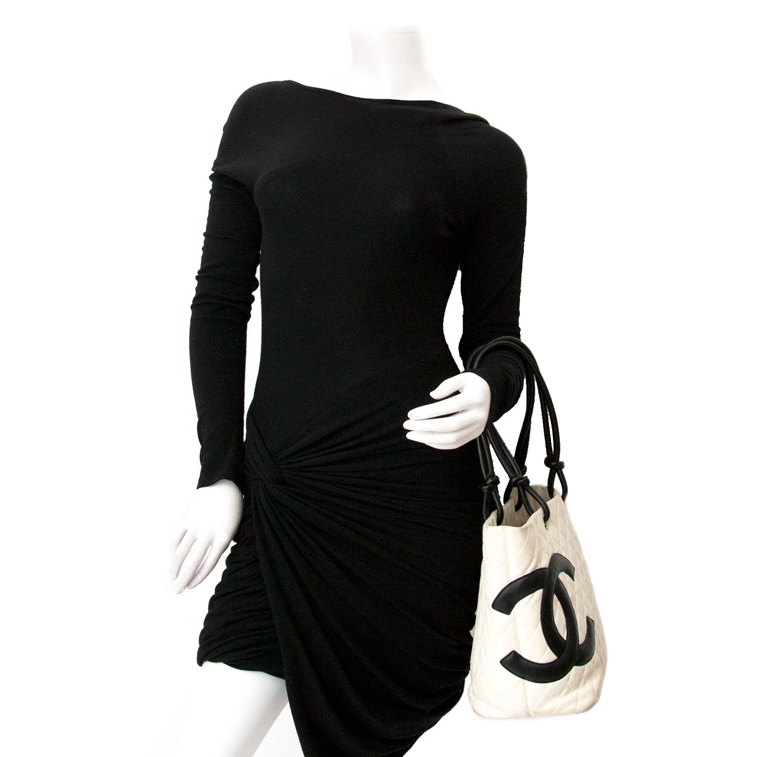 Buy your authentic Chanel Cambon Ligne White Large Tote