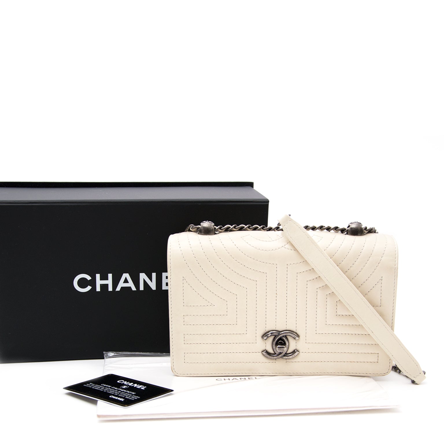 Chanel White Flap Bag safe and secure online shopping