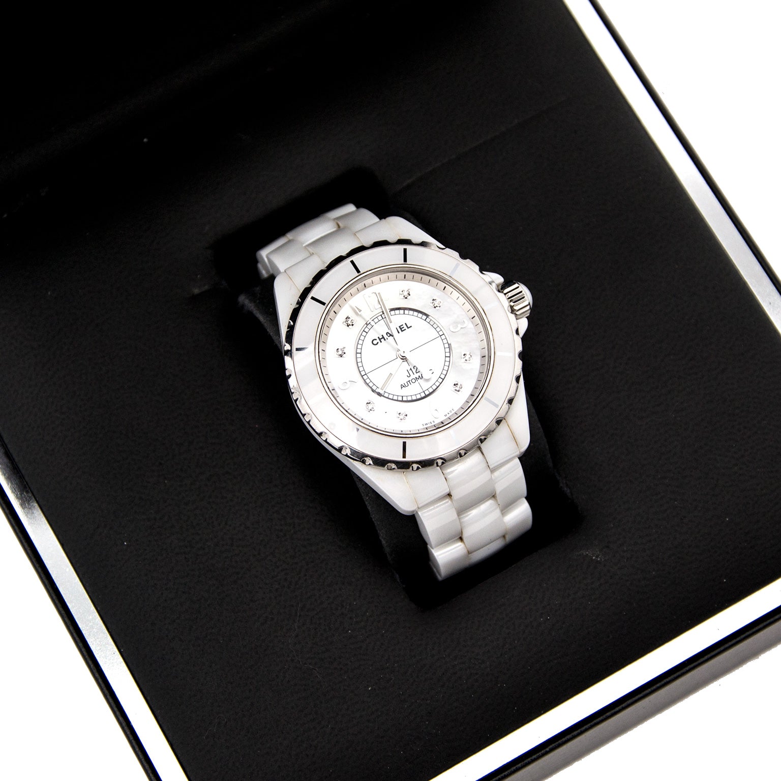 Chanel J12 H2423 ceramic blanc horloge en ligne chez labellov.com pour le meilleur prix