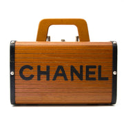 shop safe online your secondhand Chanel Limited Wooden Leather Trunk Case Handbag